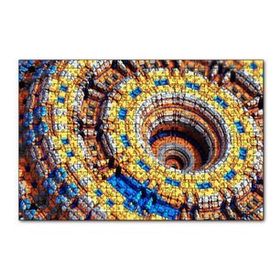 Cakapuzzle Renkli Daireler Bloklar Sarmal Kompleks 120 Parça Ahşap Puzzle