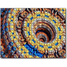 Cakapuzzle Renkli Daireler Bloklar Sarmal Kompleks Mdf 1000 Parça Puzzle