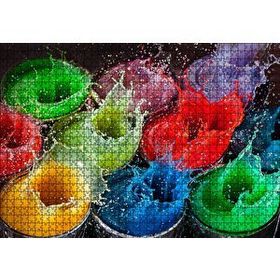 Cakapuzzle Renkli Damlalar Patlıyor Mdf 1000 Parça Puzzle