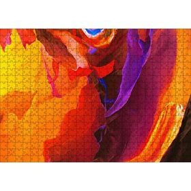 Cakapuzzle Renkli Fırça Darbeleri 120 Parça Ahşap Puzzle