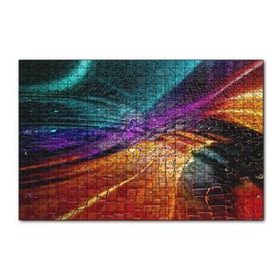 Cakapuzzle Renkli Gradyanlar ve Yansımaları 120 Parça Ahşap Puzzle
