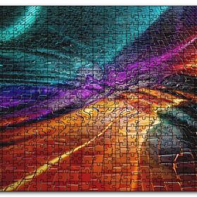 Cakapuzzle Renkli Gradyanlar ve Yansımaları Mdf 120 Parça Puzzle