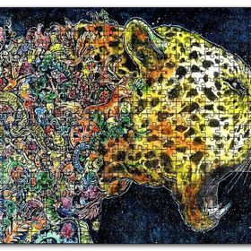 Cakapuzzle Renkli Karışık Objelerden Oluşan Leopar Mdf 120 Parça Puzzle