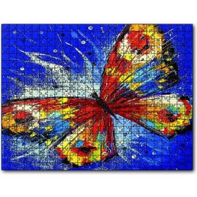 Cakapuzzle Renkli Kelebek Yağlı Boyalı 500 Parça Puzzle