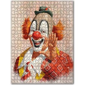 Cakapuzzle Renkli Palyaço Ahşap Zeminde Görseli 500 Parça Puzzle