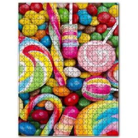 Cakapuzzle Renkli Sekerleme Görseli 500 Parça Puzzle