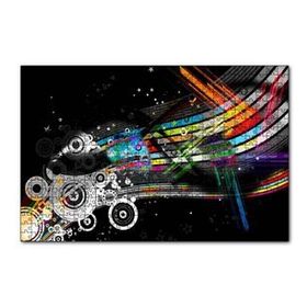 Cakapuzzle Renkli Şeritler Daireler ve Yıldızlar 120 Parça Ahşap Puzzle