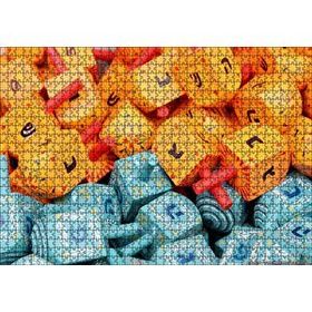 Cakapuzzle Renkli ve Harfli Minik Topaçlar Mdf 1000 Parça Puzzle