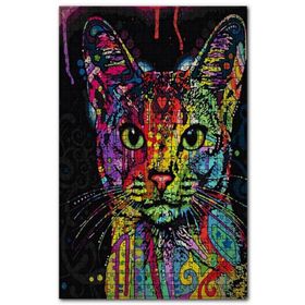 Cakapuzzle Renli Boyalı Kedi Görseli Ahşap 500 Parça Puzzle