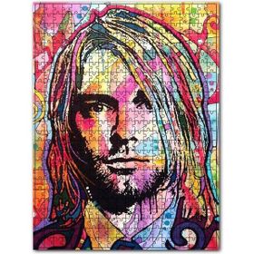 Cakapuzzle Retro Kurt Cobain Desenli Görsel 255 Parça Puzzle