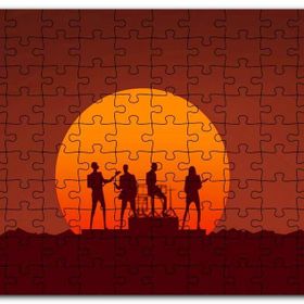 Cakapuzzle Retro Tarzı Daft Punk Müzik Görseli Mdf 1000 Parça Puzzle