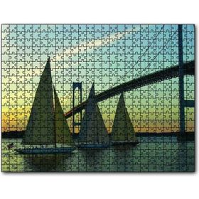 Cakapuzzle Rhode Island Köprü Yelkenliler Ahşap 1000 Parça Puzzle