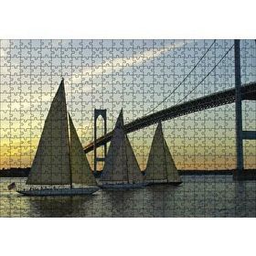 Cakapuzzle Rhode Island Köprü Yelkenliler Ahşap 500 Parça Puzzle