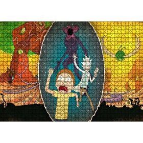 Cakapuzzle Rick ve Morty Bitmeyen Kaçış 120 Parça Ahşap Puzzle