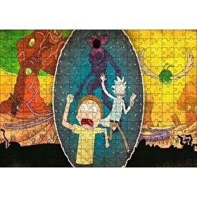 Cakapuzzle Rick ve Morty Bitmeyen Kaçış 120 Parça Ahşap Puzzle
