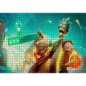 Cakapuzzle Rick ve Morty Dragon Ball 120 Parça Ahşap Puzzle