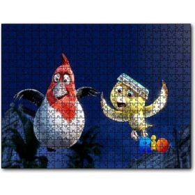 Cakapuzzle Rio Macerası Sarı ve Kırmızı Beyaz Kuşlar Mdf 500 Parça Puzzle