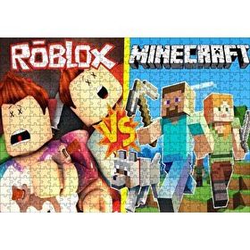 Cakapuzzle Roblox Ve Minecraft Çizgi Film Görseli 120 Parça Ahşap Puzzle