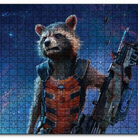 Cakapuzzle Rocket Racoon Galaksiler Fatihi Ahşap 1000 Parça Puzzle