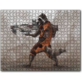 Cakapuzzle Rocket Racoon Marvel Eşsiz Karekteri 500 Parça Puzzle