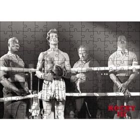 Cakapuzzle Rocky 3 Sylvester Stallone Ring SB 120 Parça Ahşap Puzzle