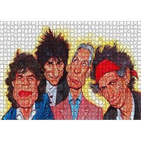 Cakapuzzle Rolling Stones Karikatürize 120 Parça Ahşap Puzzle