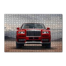 Cakapuzzle Rollsroyce Cullinan Kırmızı Cephe Görseli 120 Parça Ahşap Puzzle