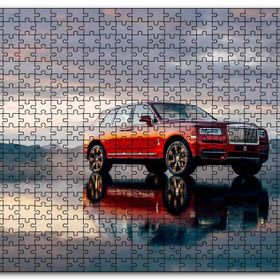 Cakapuzzle Rollsroyce Cullinan Kırmızı Işıltılı Görseli Mdf 120 Parça Puzzle