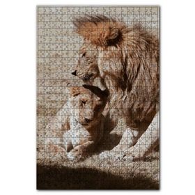 Cakapuzzle Romantik Aslan Çift 120 Parça Puzzle