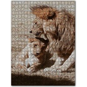 Cakapuzzle Romantik Aslan Çift 500 Parça Puzzle