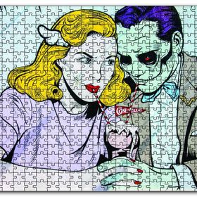 Cakapuzzle Romantik Çizgi Romanlar Ahşap 255 Parça Puzzle