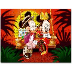 Cakapuzzle Romantik Mickey ve Minnie Mouse 255 Parça Puzzle