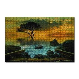 Cakapuzzle Rüya Gün Batımı Su 120 Parça Ahşap Puzzle