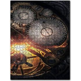 Cakapuzzle Saat Çarkları Detay Makro Ahşap 1000 Parça Puzzle