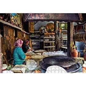 Cakapuzzle Sacda Ekmek Yapan Kadınlar Mdf 500 Parça Puzzle