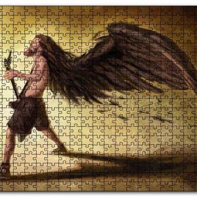 Cakapuzzle Saçları Kanatlanan Elektrogitarlı Müzisyen Mdf 1000 Parça Puzzle
