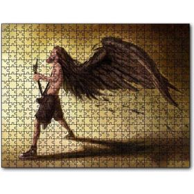 Cakapuzzle Saçları Kanatlanan Elektrogitarlı Müzisyen Mdf 1000 Parça Puzzle