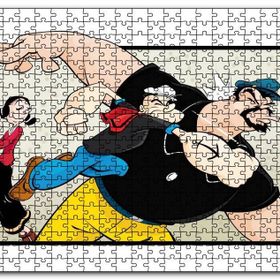 Cakapuzzle Safinaz ve Temel Reis İle Kabasakal Yumruk Mdf 500 Parça Puzzle