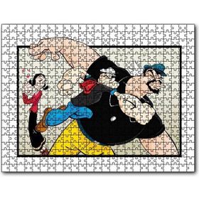 Cakapuzzle Safinaz ve Temel Reis İle Kabasakal Yumruk Mdf 500 Parça Puzzle