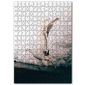 Cakapuzzle Sahilden Havalanan Martı ve Beyaz Köpükler Mdf 255 Parça Puzzle