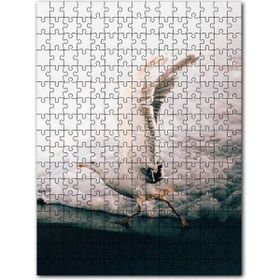 Cakapuzzle Sahilden Havalanan Martı ve Beyaz Köpükler Mdf 255 Parça Puzzle