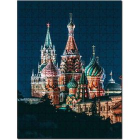 Cakapuzzle Saint Basil Kadetrali Gece Görsli Mdf 500 Parça Puzzle