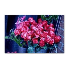 Cakapuzzle Saksı İçinde Muhteşem Kırmızı Güller 120 Parça Ahşap Puzzle