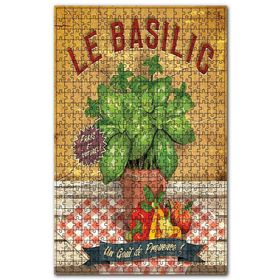 Cakapuzzle Saksıda Fesleğen ve Domates Biber Görseli Ahşap 1000 Parça Puzzle