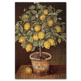 Cakapuzzle Saksıda Limon Ağacı Resm Görseli Ahşap 1000 Parça Puzzle