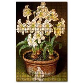 Cakapuzzle Saksıda Soğanlı Çiçekler Resmi Ahşap 500 Parça Puzzle