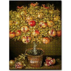 Cakapuzzle Saksıdaki Olgun Narlar Görseli Ahşap 255 Parça Puzzle