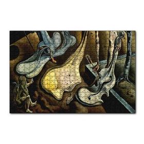 Cakapuzzle Salvador Dali Akşam Örümceği Göreli 120 Parça Ahşap Puzzle