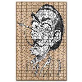 Cakapuzzle Salvador Dali Karakalem Karikatürize Portre Ahşap 255 Parça Puzzle