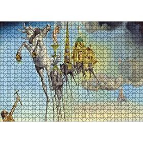 Cakapuzzle Salvador Dali Ve Gerçeküstü Fil İmgeleri Görseli 120 Parça Ahşap Puzzle